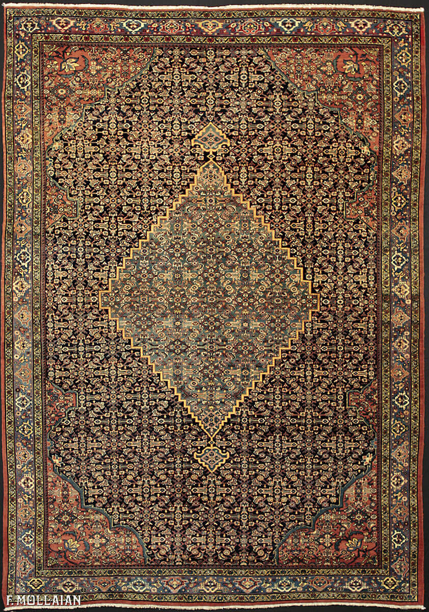 Alfombra Persa Antigua Saruk Farahan n°:21846336